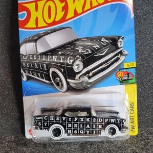 Hot Wheels Chevy Bel Air Black And White Word Search Car